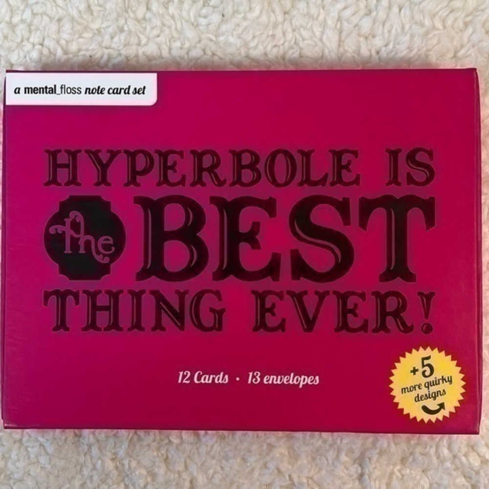 Mental Floss “Best Thing Ever” Blank Boxed Notecard Assortment